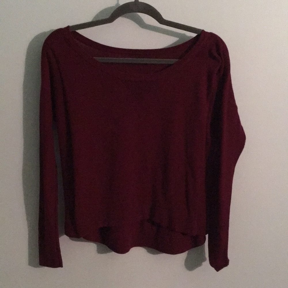 American Eagle Burgundy Sweater (Small)